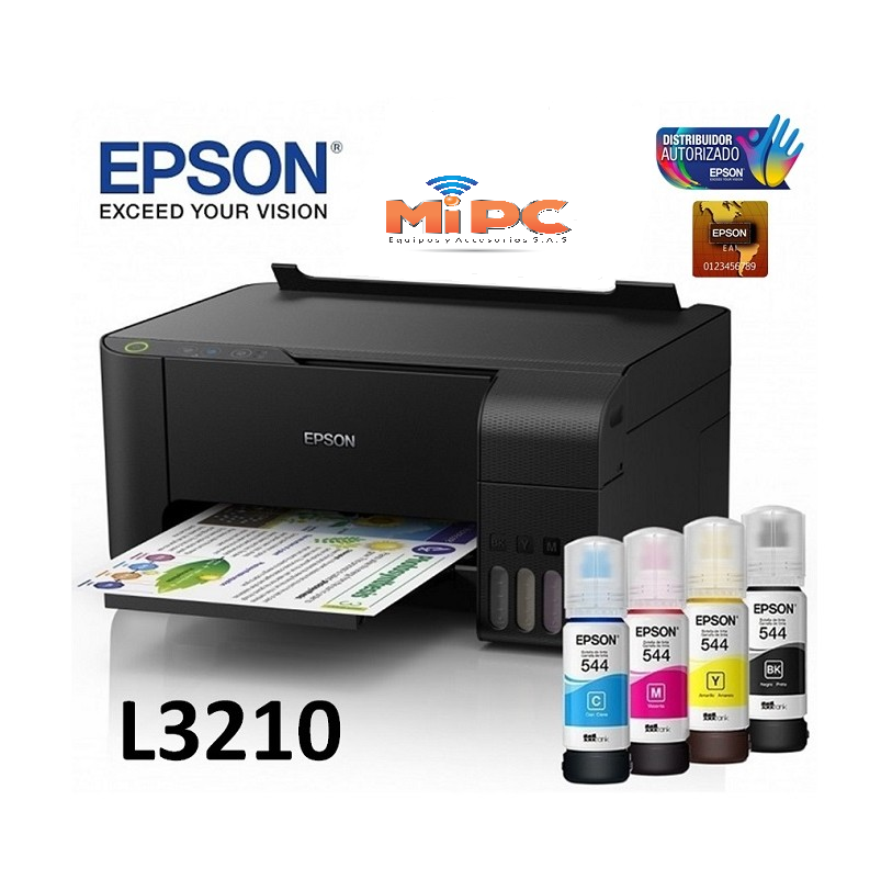 Impresora Epson L3210 Multifuncional con Sistema de Tinta Continua