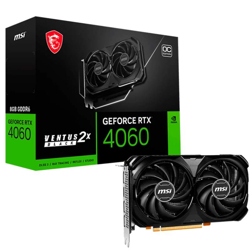 GeForce RTX 4060 VENTUS 2X BLACK 8G OC
