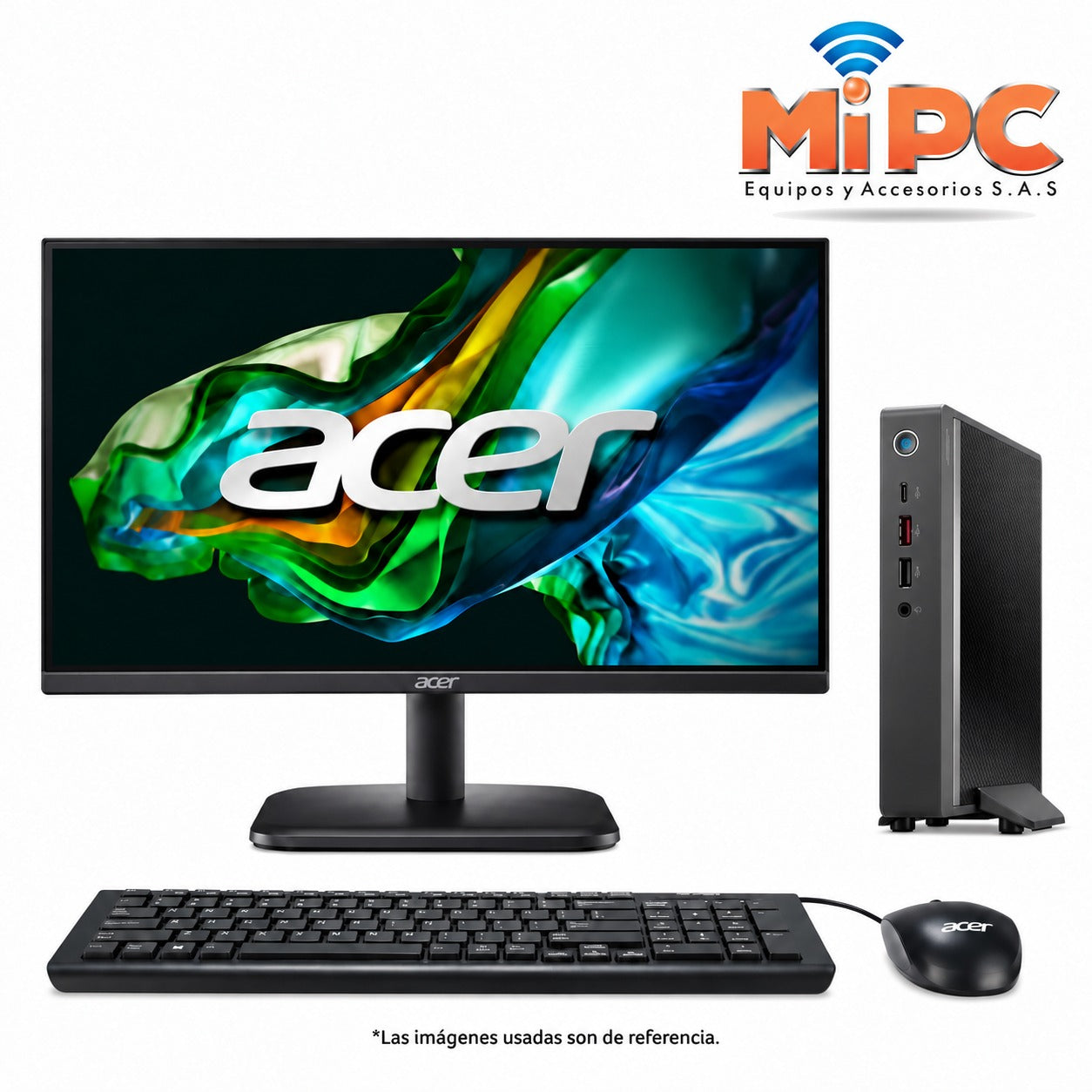 Computador Acer Veriton 2000 Mini Core 5 120U | 16GB DDR5 + SSD 512GB + Monitor 23.8"