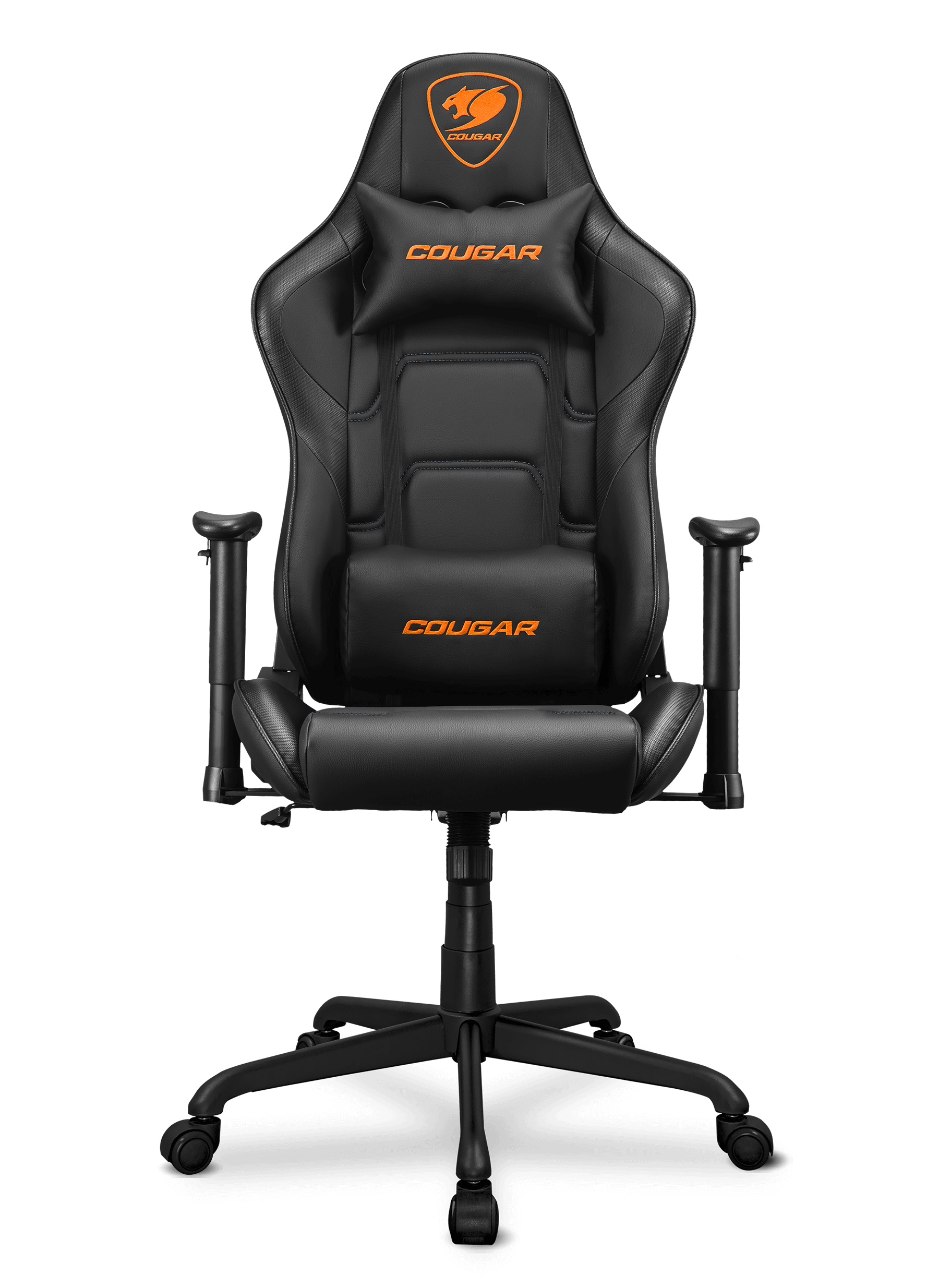 Silla Cougar Armor Negra - Naranja