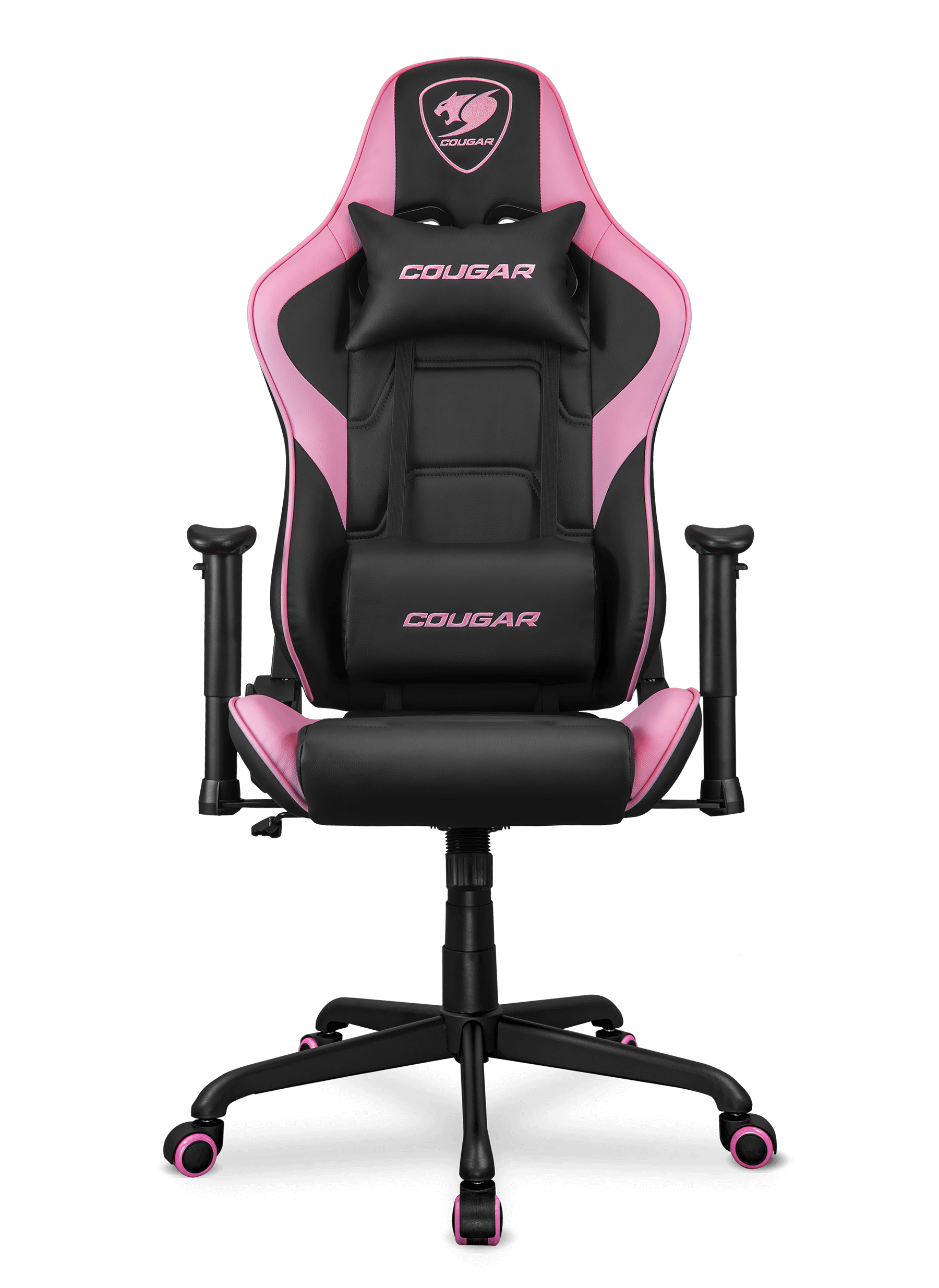 Silla Cougar Armor Rosada - Negra
