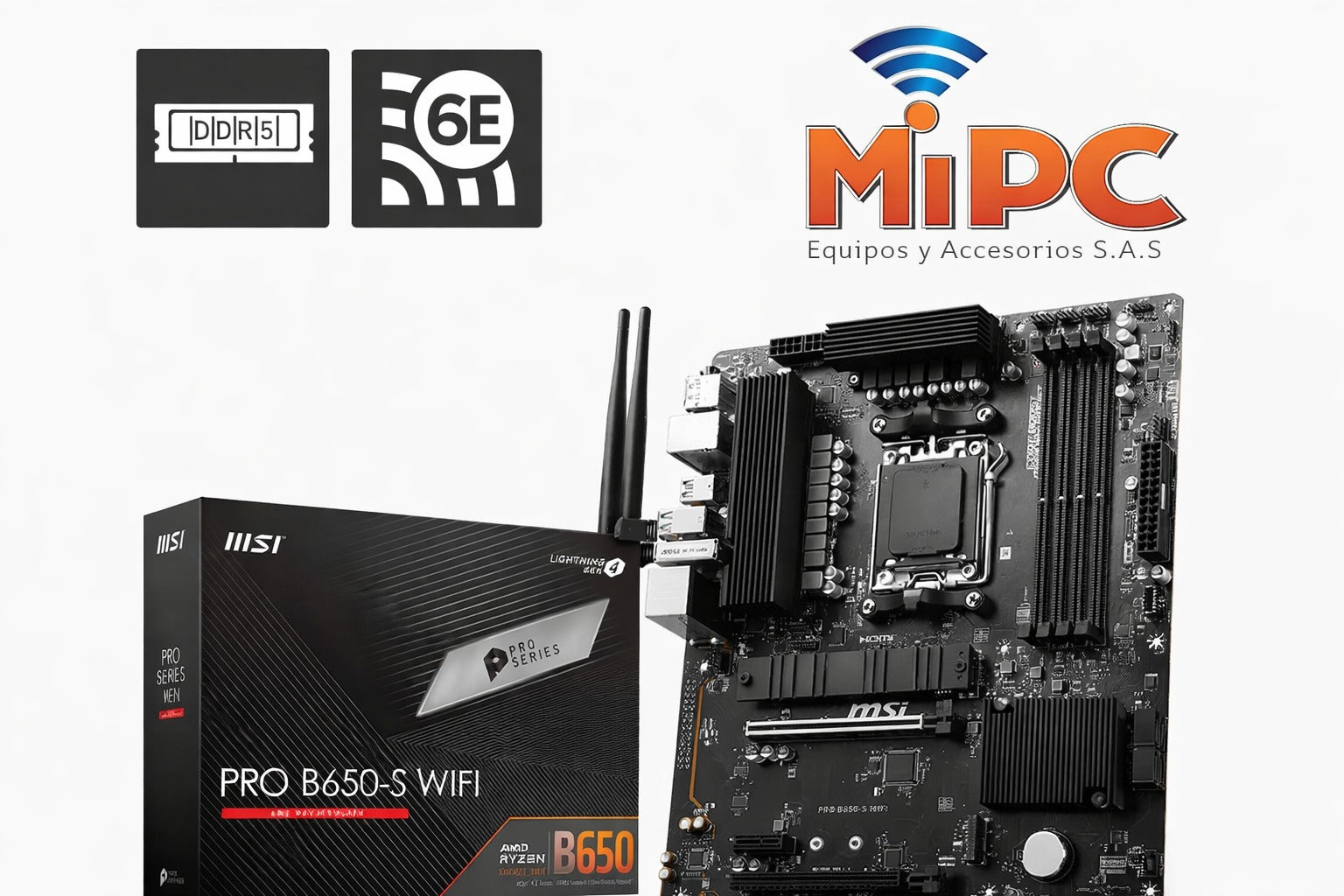 MSI PRO B650-S WiFi AM5 DDR5 ATX