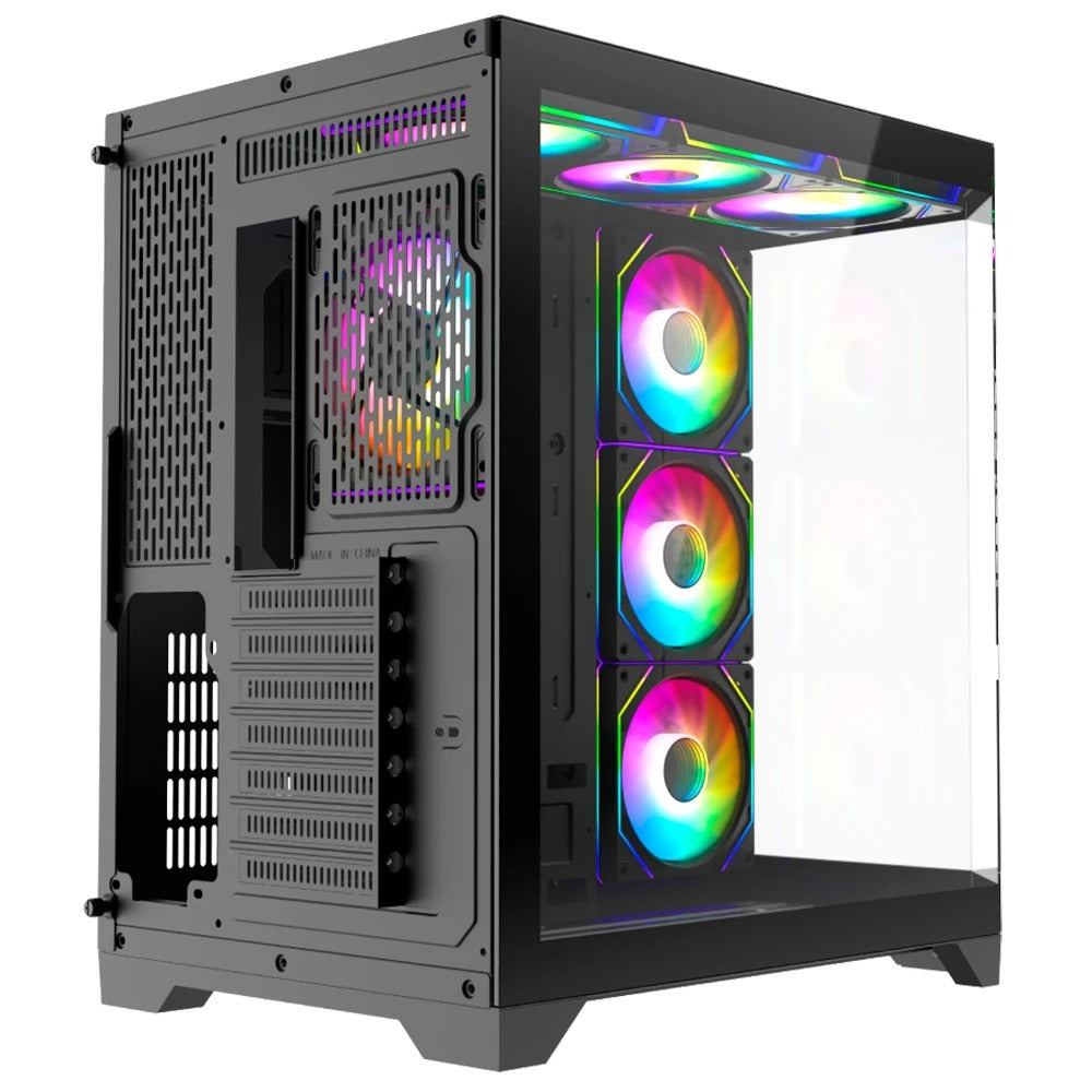 Caja ATX Iceberg Crystal Edge Negro