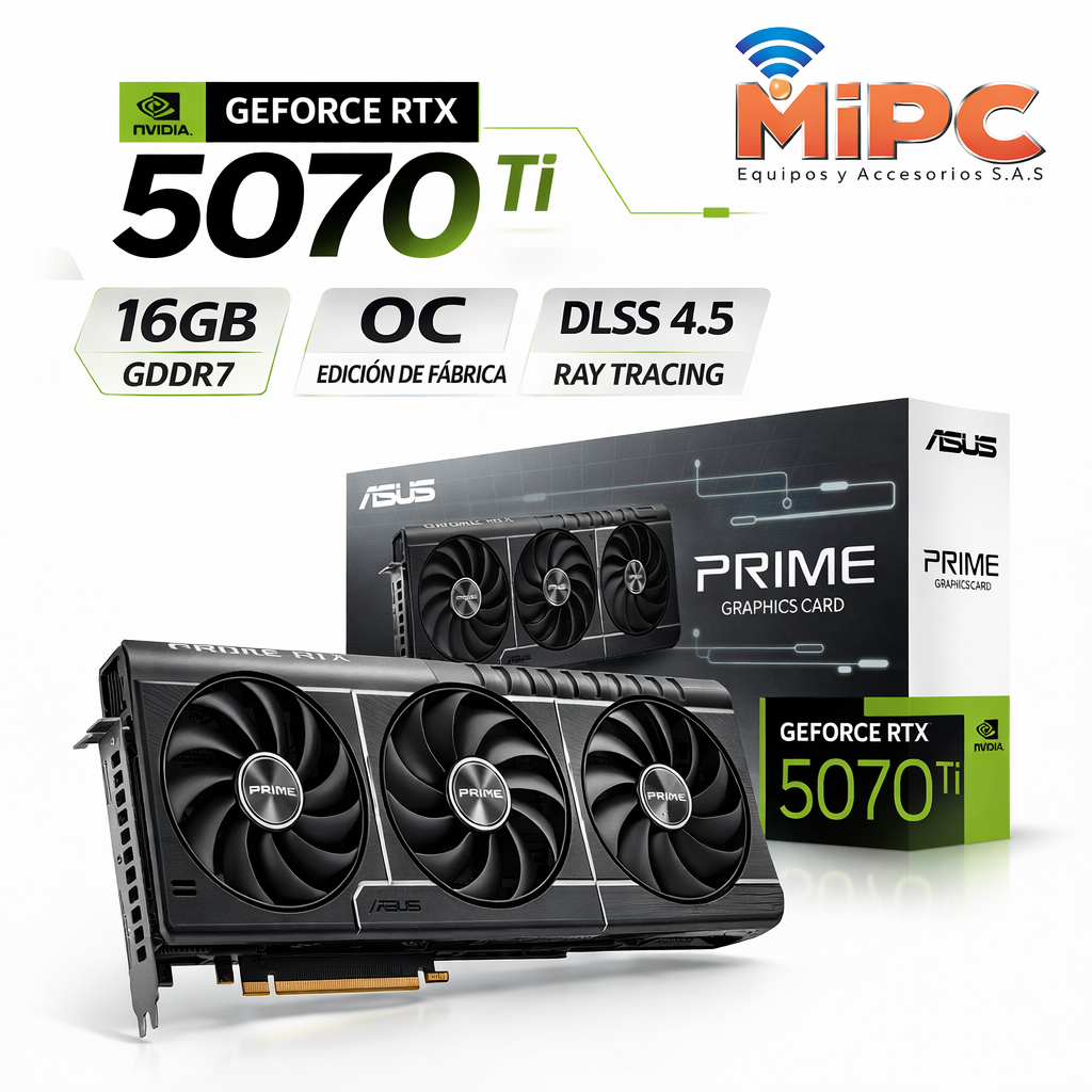 PC Gamer TITAN | Ryzen 5 9600X + RTX 5070 Ti GDDR7 | Overclocking Extremo en 4K