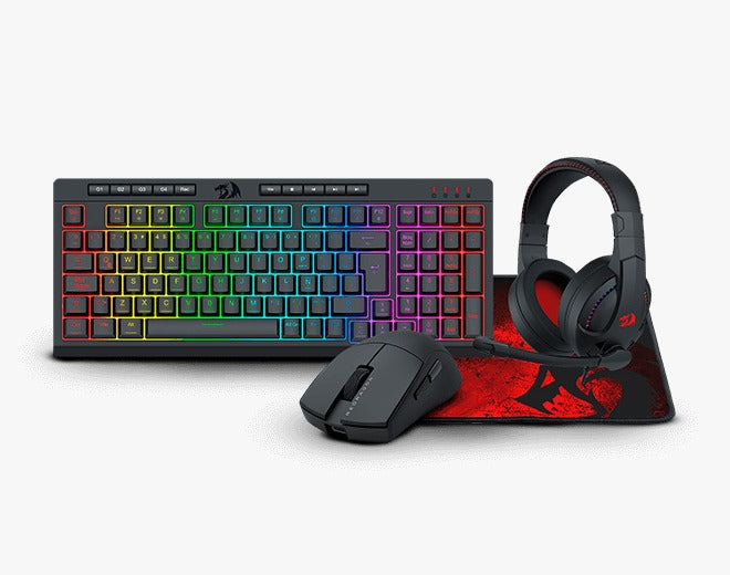 Combo Gamer Redragon S1474 en 1 Essentials