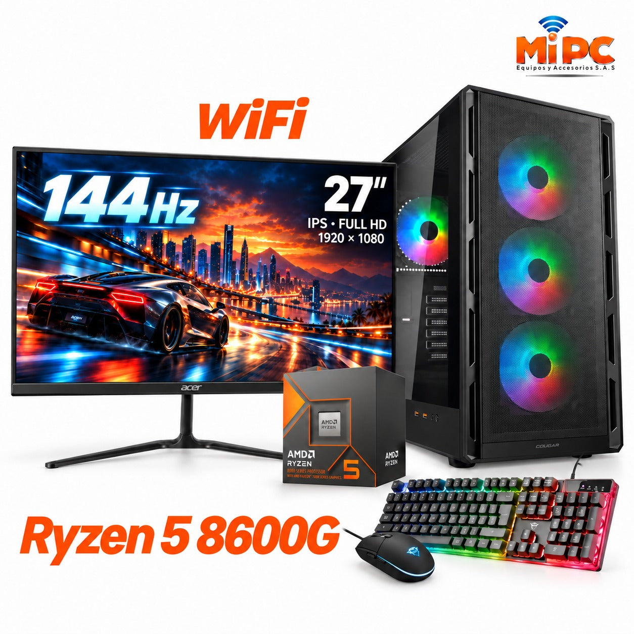 Combo Gamer Ryzen 5 8600g Wifi