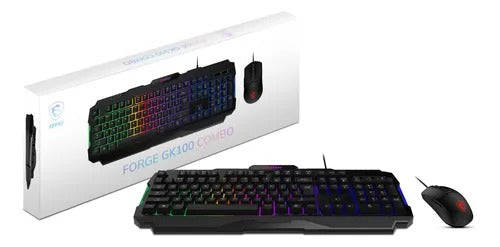 Combo MSI FORGE GK100 Teclado y Mouse