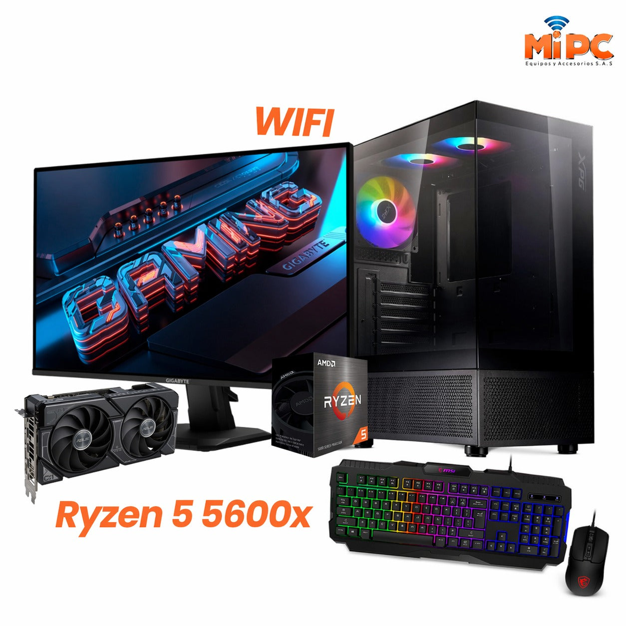 Combo Gamer AMD Ryzen 5 5600X / RTX 3050 6 Gb