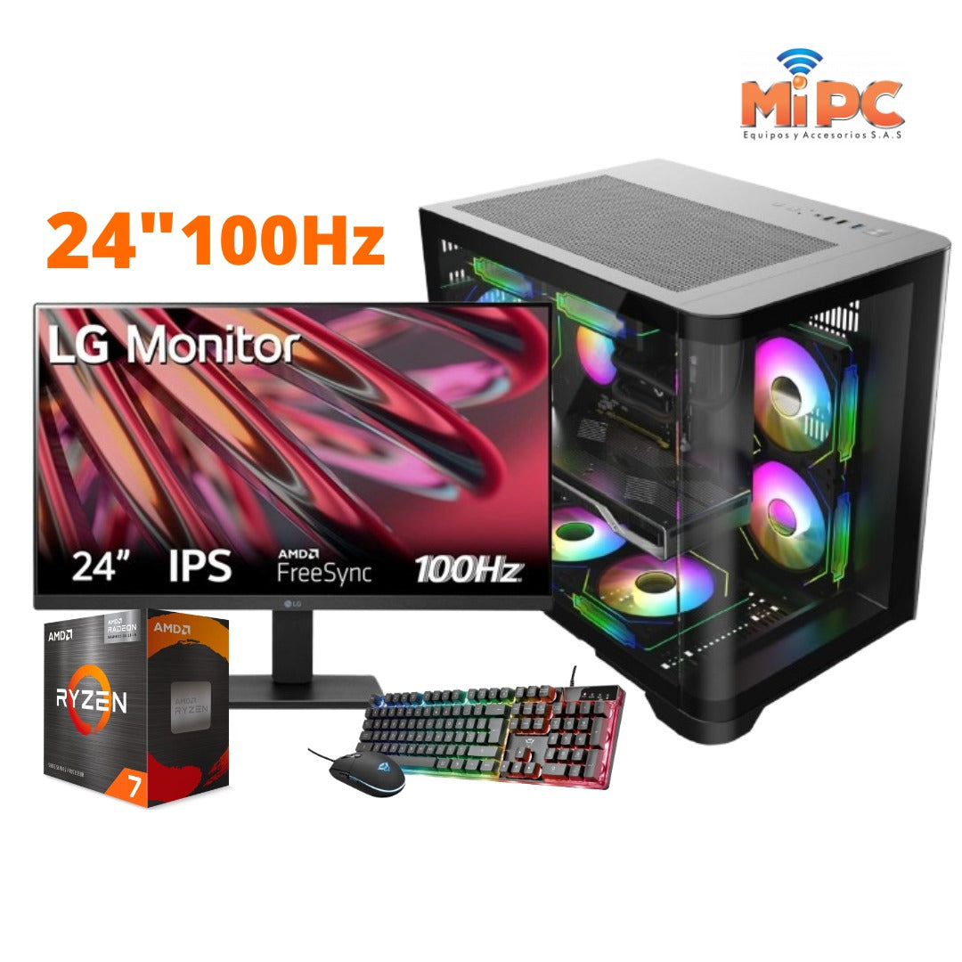 Combo Ryzen 7 5700g con Monitor Lg 24