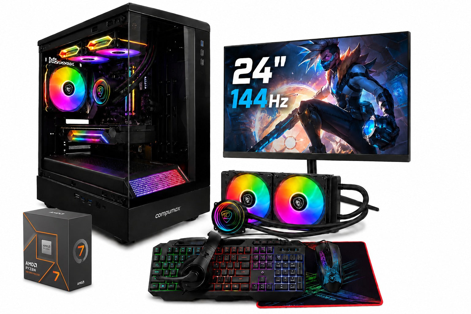 Combo Ryzen 7 8700F Compumax