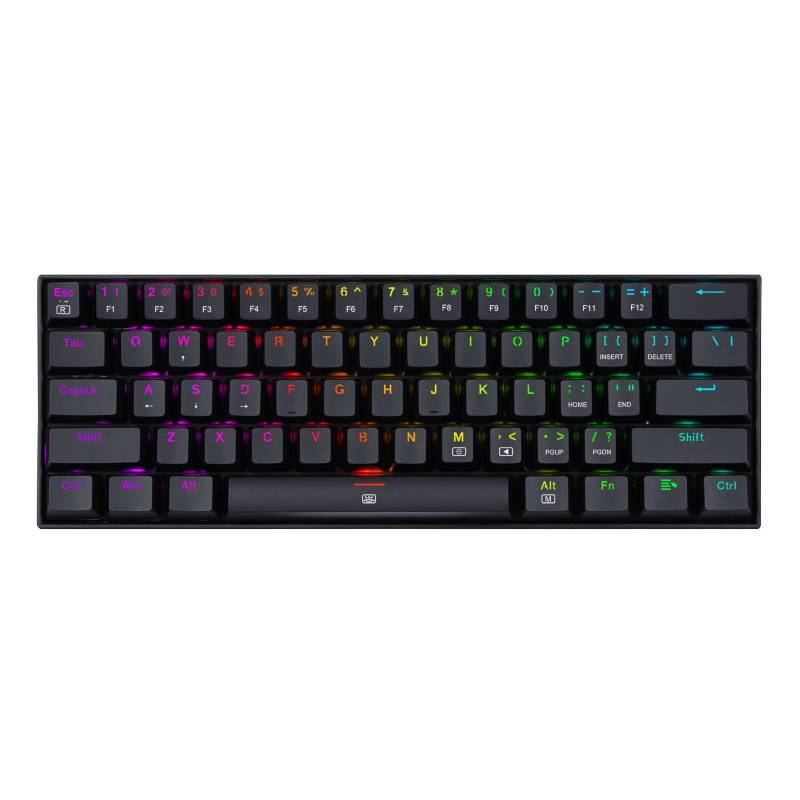 Teclado Mecanico 60% Dragonborn K630 Redragon Negro RGB