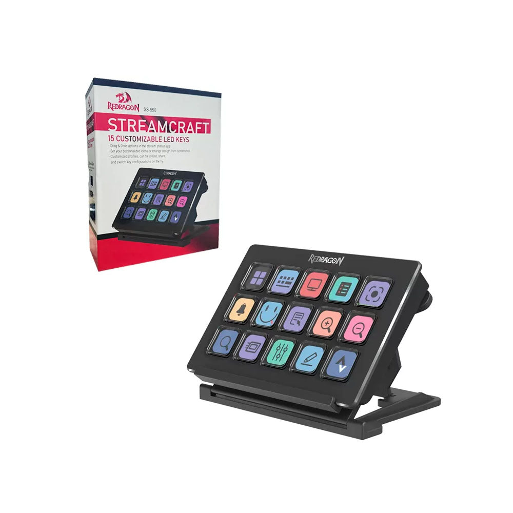 Redragon STREAMCRAFT SS550 – 15 Teclas Personalizables