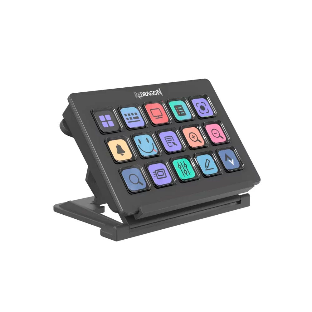🎛️ Controlador de Streaming Redragon Streamcraft SS-550 15 Teclas LCD
