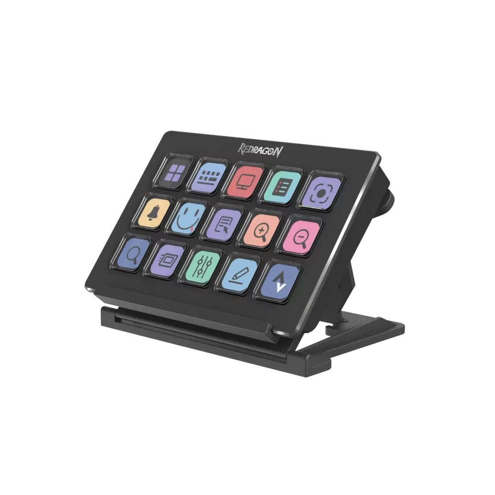 🎛️ Controlador de Streaming Redragon Streamcraft SS-550 15 Teclas LCD