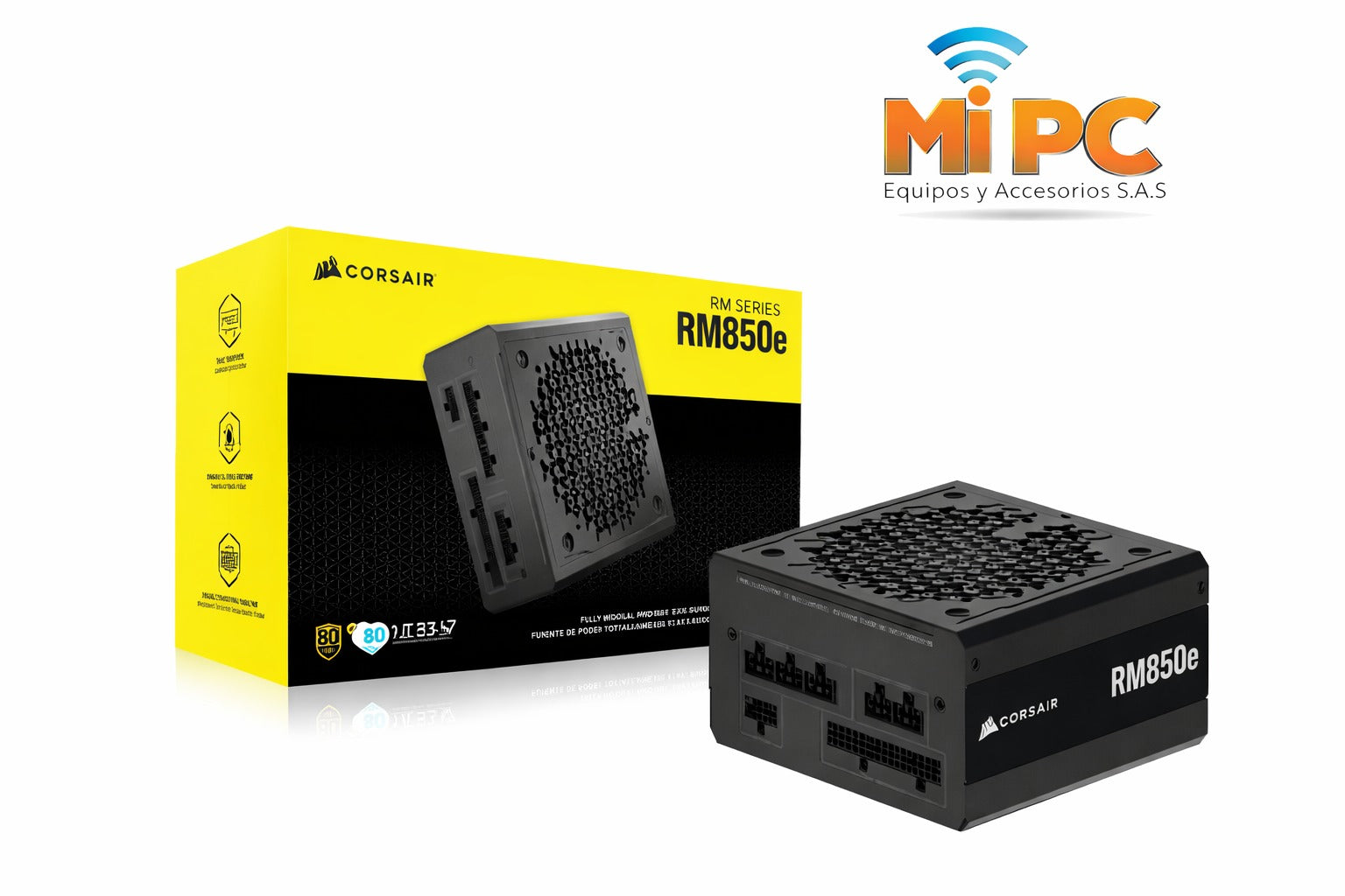Fuente Corsair 850w RM850e Gold Full Modular