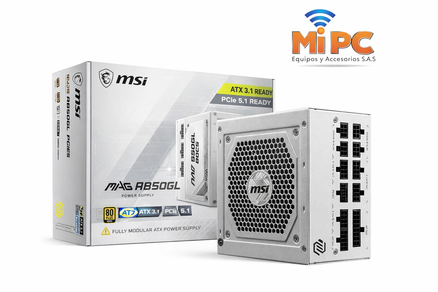 Fuente MSI A850GL White 850w Gold