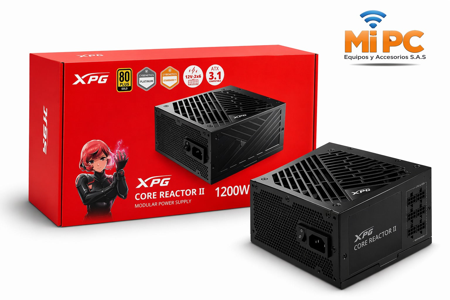 Fuente de Poder XPG 1200W Gold CORE REACTOR II