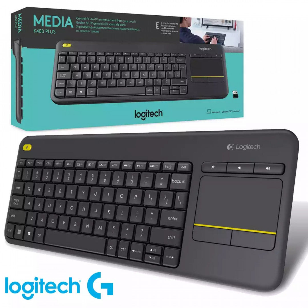 Teclado Logitech K400 Plus TECLADO INALÁMBRICO K400 PLUS CON TOUCHPAD