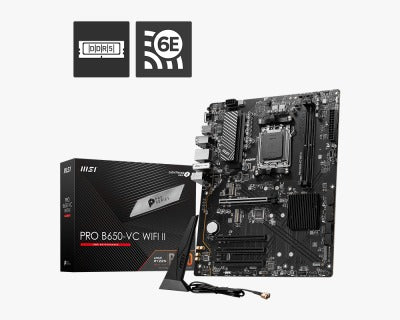 MSI Pro B650-VC Wifi 4 slots pra RAM
