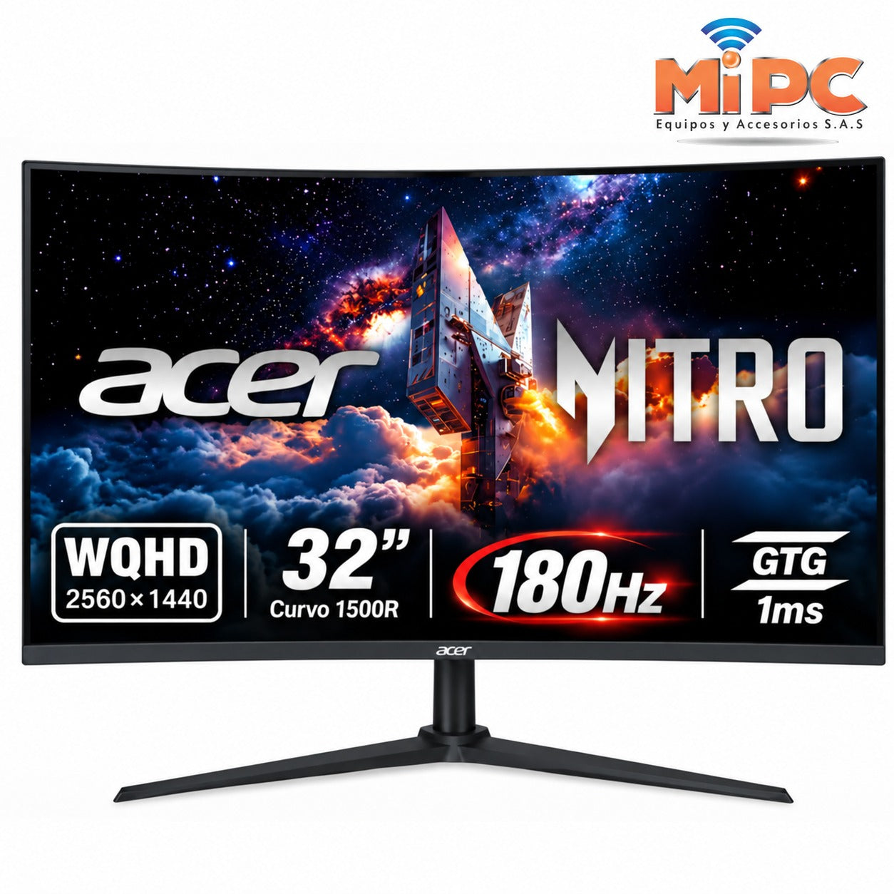 Monitor Gamer Acer Nitro XZ322QU 31.5 Curvo