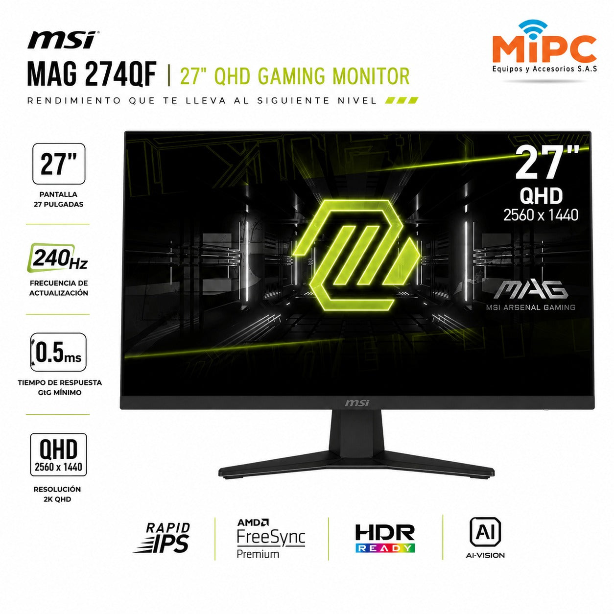 Monitor MSI mag 274QFX24