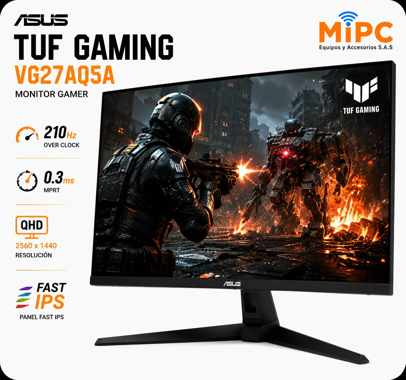 Monitor ASUS TUF Gaming de 27 VG27AQ5A