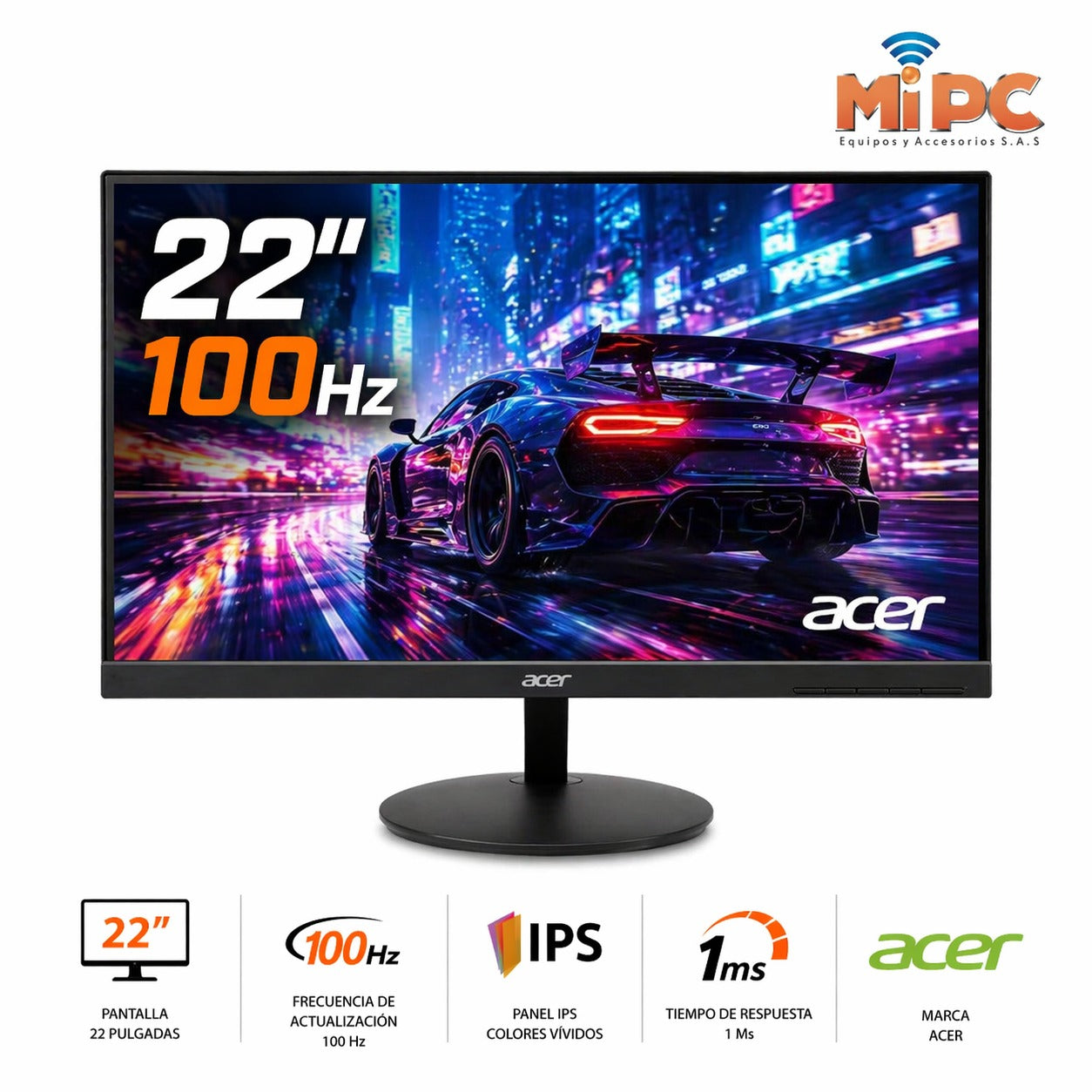 Monitor Acer EK220Q E3bi 22 100 hz ips