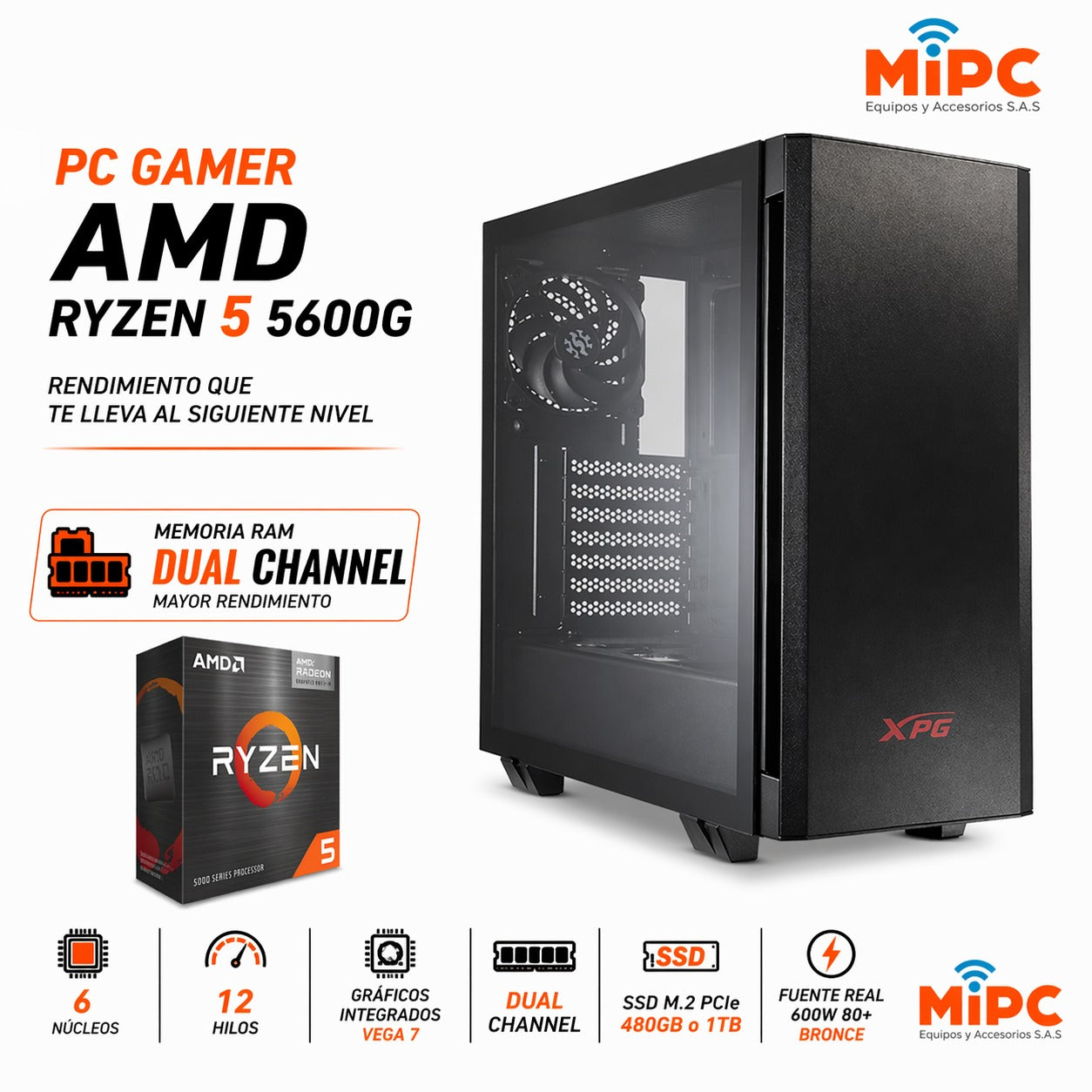 Pc Gamer Ryzen 5 5600GT  Dual Chanel