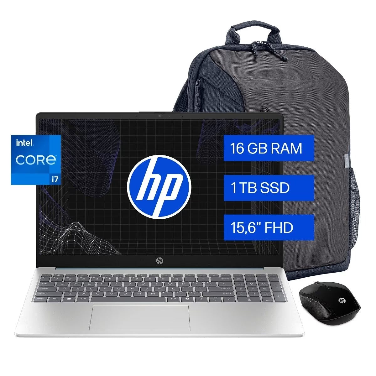 Portatil HP Intel Core i7 1355U RAM 16GB 1TB SSD 15fd0270la
