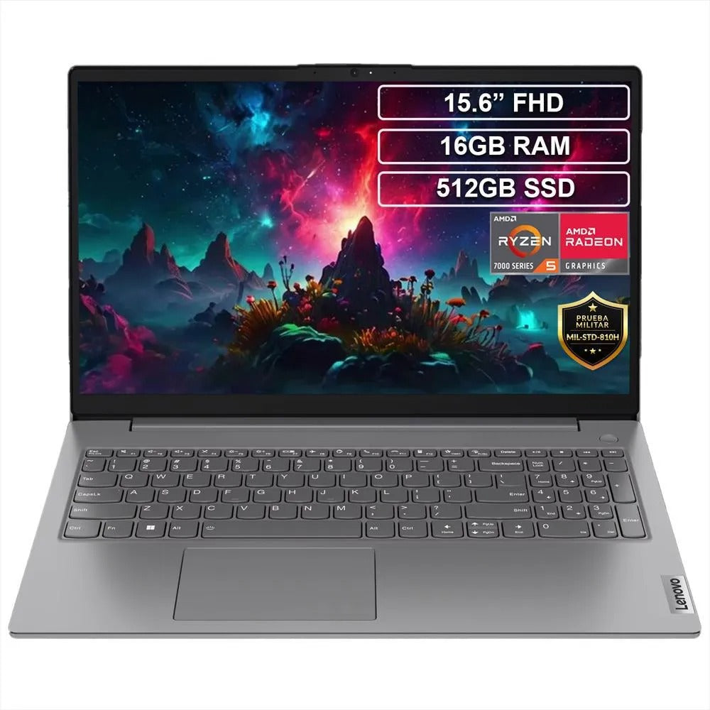 Portátil Lenovo V15 G4 AMN Ryzen 5 7520U RAM de 16GB 512GB SSD 15.6