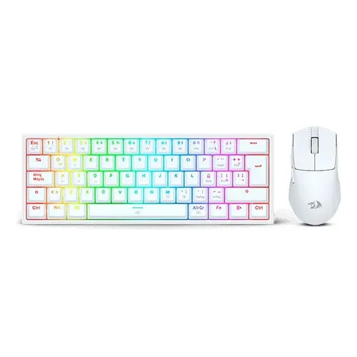 Redragon Teclado y Mouse Essentials S143W Blano