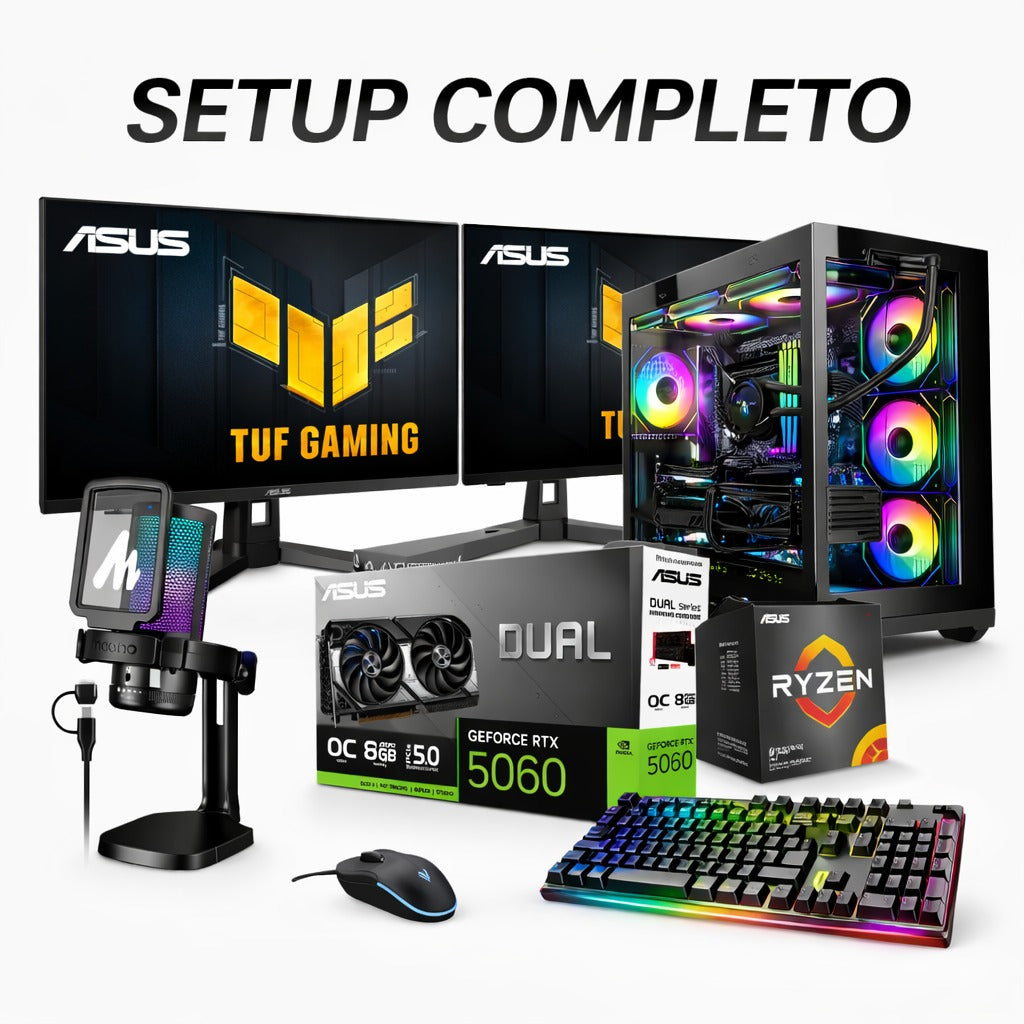 Set Up Gamer Completo Ryzen  8700f con RTX 5060