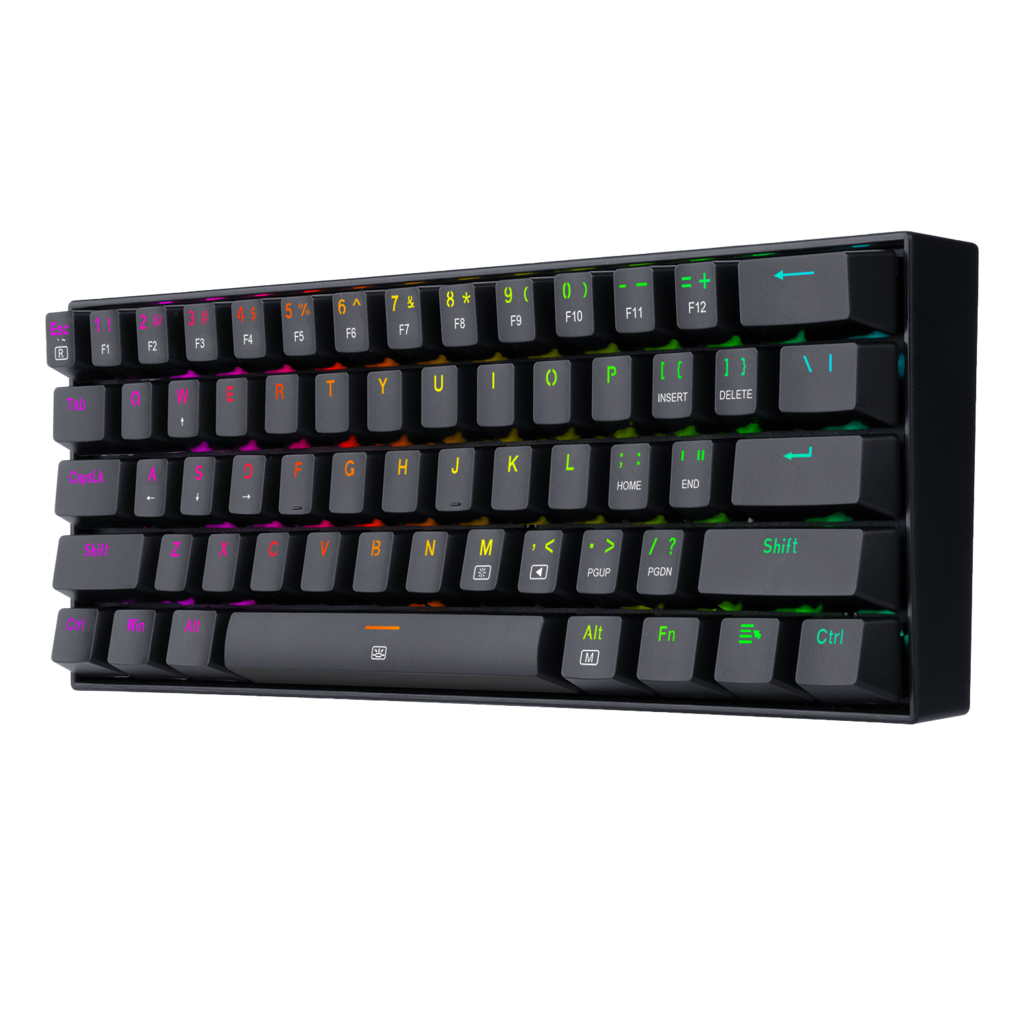 Teclado Mecanico 60% Dragonborn K630 Redragon Negro RGB