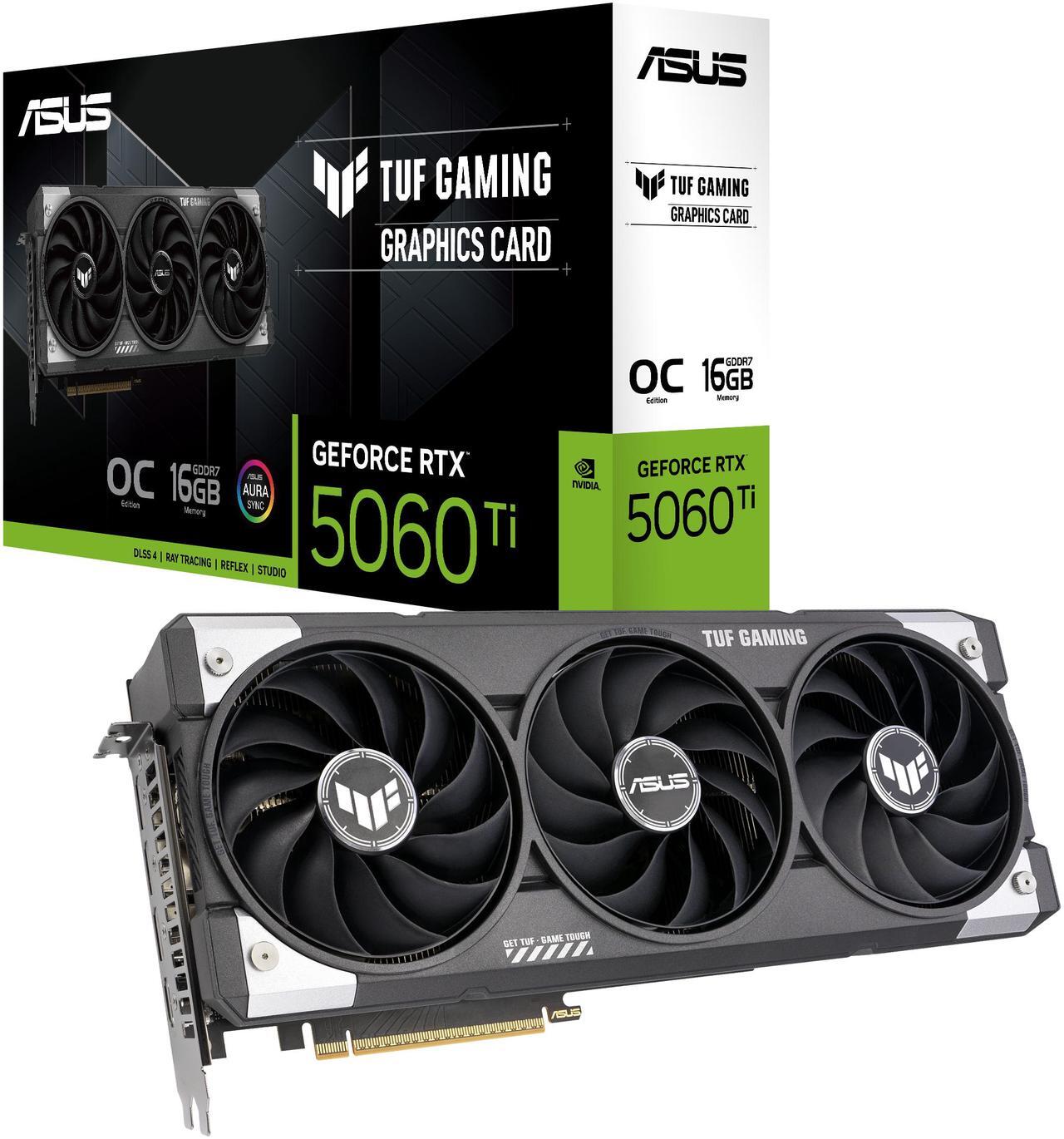 Tarjeta de Video RTX 5060 Ti de 16 Asus Tuf Gaming