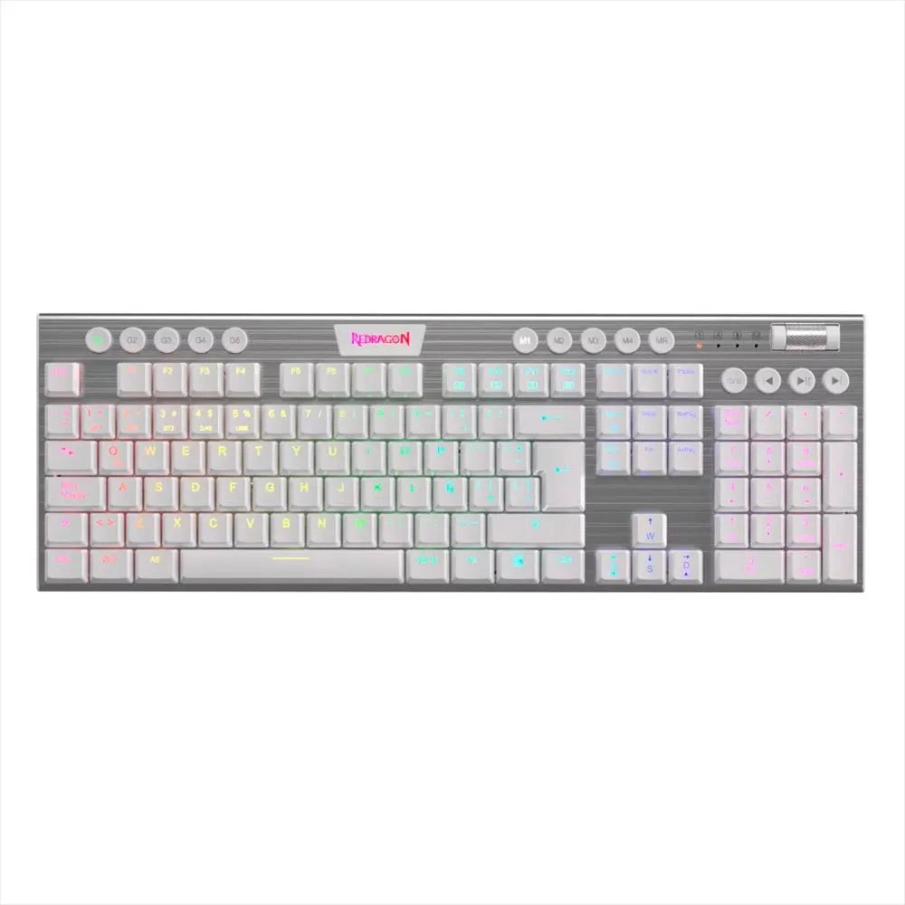 Teclado Redragon HORUS K619W White
