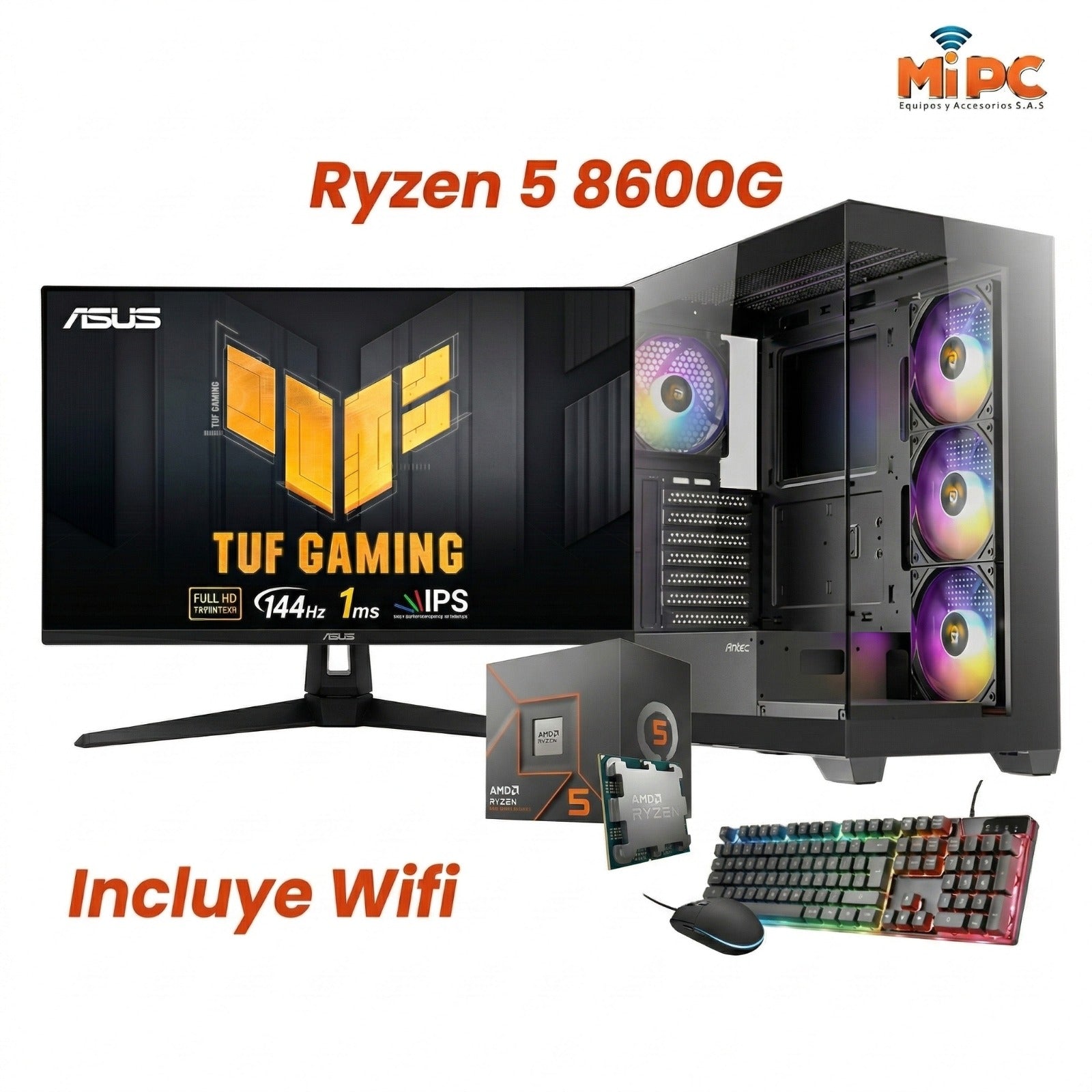 PC Gamer Ryzen 5 8600G DDR5 + Monitor Gamer | Combo Completo en Colombia