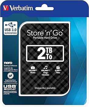 Verbatim Store ‘n’ Go 2TB Disco Duro Externo USB 3.0 Portátil