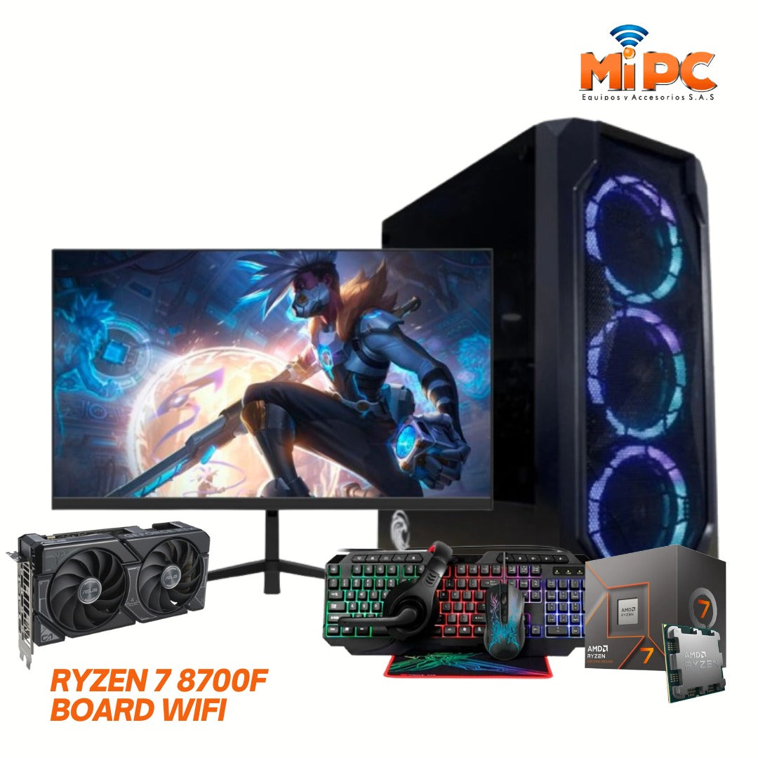 Combo Ryzen 7 8700f Compumax