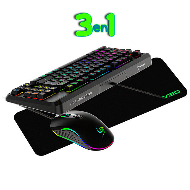 VSG Combo Gamer 3 en 1 PYXIS Teclado, Mouse y Pad