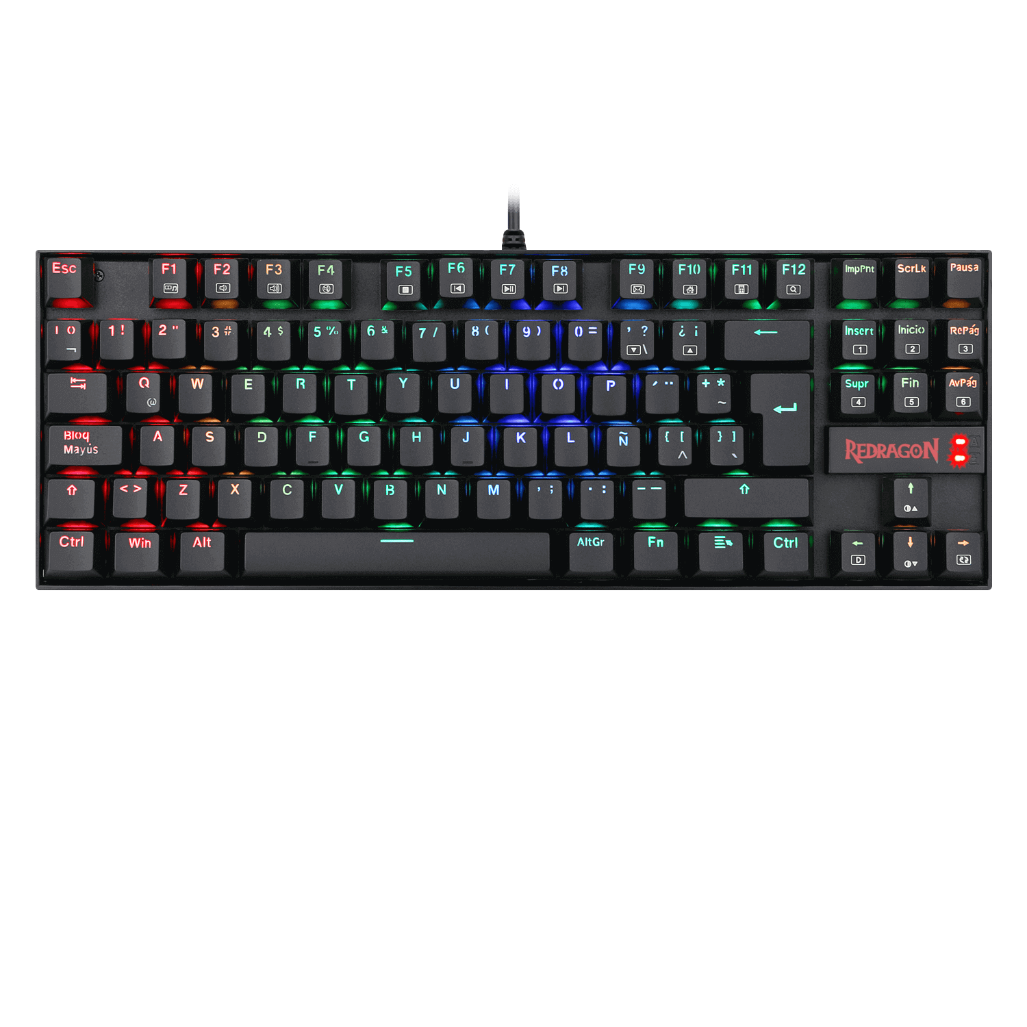 Teclado Mecanico Redragon Kumara K552 RGB Negro